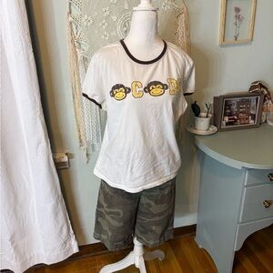 Y2K White Graphic Tee